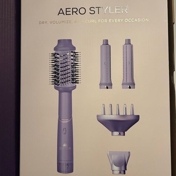 SUTRA AERO STYLER Dry Volumize Curl Blow Dryer Lavender NEW In Box - Picture 8 of 10